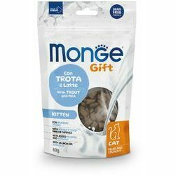 Monge Cat Gift Filled and Crunchy Kitten with Trout and Milk 60 g