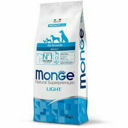 Monge Dog All Breeds Adult Light with Salmon and Rice 12 kg