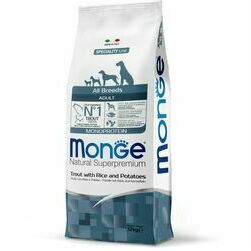 Monge Dog All Breeds Adult Monoprotein Trout with Rice and Potatoes 12 kg