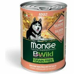 Monge Dog BWild Grain Free All Breeds Adult Chunkies in Gravy Salmon with Pumpkin and Zucchini 400 g