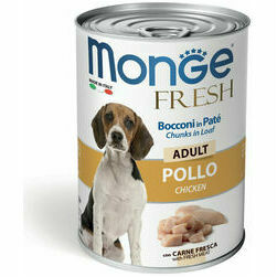 Monge Dog Fresh Adult Chunks in Loaf with Chicken 400 g