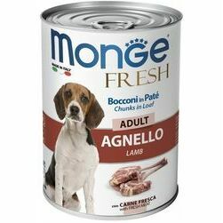 Monge Dog Fresh Adult Chunks in Loaf with Lamb 400 g