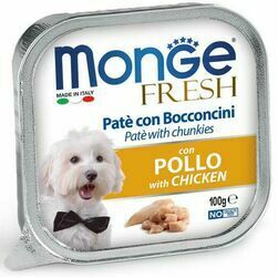 Monge Dog Fresh Pate and Chunkies with Chicken 100 g