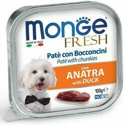 Monge Dog Fresh Pate and Chunkies with Duck 100 g