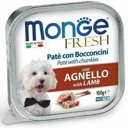 Monge Dog Fresh Pate and Chunkies with Lamb 100 g