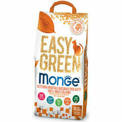 MONGE EASY GREEN Corn 10 L - kukurūzu pakaiši kaķu tualetei