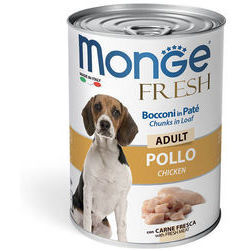 Monge Fresh Chunks ADULT with Chicken 400 g - konservi suņiem