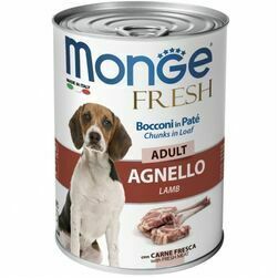 Monge Fresh Chunks ADULT with Lamb 400 g - konservi suņiem