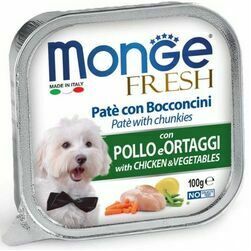 Monge Fresh pate with Chicken & Vegetable 100 g - konservi suņiem