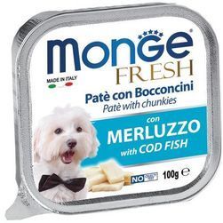 Monge Fresh pate with Cod Fish 100 g - konservi suņiem