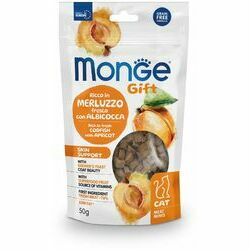 MONGE GIFT Cat MEAT MINIS Skin support Codfish with apricot / 50 g - kārums kaķiem