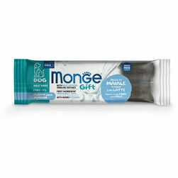 MONGE GIFT Dog MEAT BARS Puppy & Junior Pork with milk / 40 g - kārums suņiem
