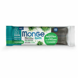 MONGE GIFT Dog MEAT BARS Training Duck with spiruline / 40 g - kārums suņiem
