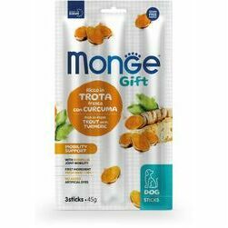 MONGE GIFT Dog STICKS Mobility support Trout with boswellia / 45 g - kārums suņiem