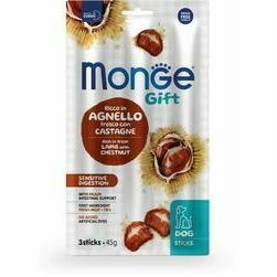 MONGE GIFT Dog STICKS Sensitive digestion Lamb with chestnut / 45 g - kārums suņiem