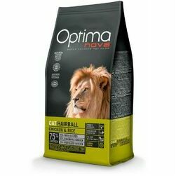 OPTIMANOVA Cat Hairball Chicken & Rice 8 kg