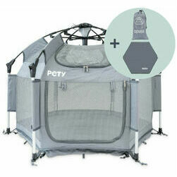 PETY mazais komplekts ar paklāju un vāku antracīta krāsā