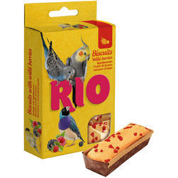 RIO Biscuits with wild berries for all types of birds 5x7g - cepumi ar meža ogām