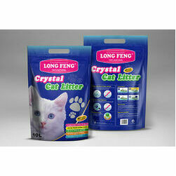 Silica gel cat litter Long Feng Lavander 10l - silikona smiltis