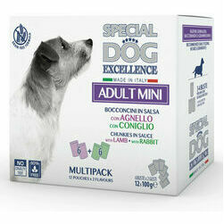 Special Dog Excellence Multipack Pouches Mini Adult with Lamb / Rabbit 12x100 g