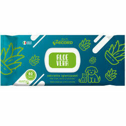 Tīrošas salvetes suņiem/kaķiem ALOE VERA 80 gb.