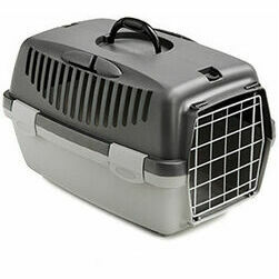 Transporta būris GULLIVER 1 48x32x31cm ar metāla durvīm Artic Blue/Steel Blue