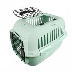 Transporta būris M/L 49x32x32cm ar metāla durvīm zaļš