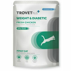 Trovet Plus Cat Pouch Adult Weight & Diabetic Chicken 85 g
